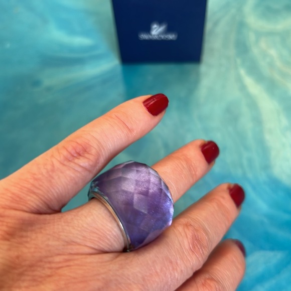 Swarovski Nirvana Tanzanite Ring Authentic - Picture 4 of 7